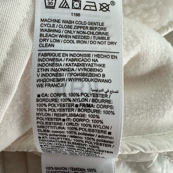 Athleta Cozy Sherpa Snap Sweatshirt Magnolia XL Pullover Fleece Sweater Oversize - Picture 8 of 9